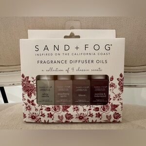 SAND + FOG Diffuser Oils White Vanilla Strawberry Spritz, Jasmine Cedarwood